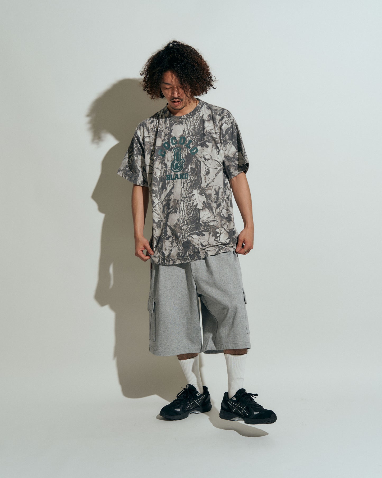 WOOD CAMO OVERSIZED BOX S/S